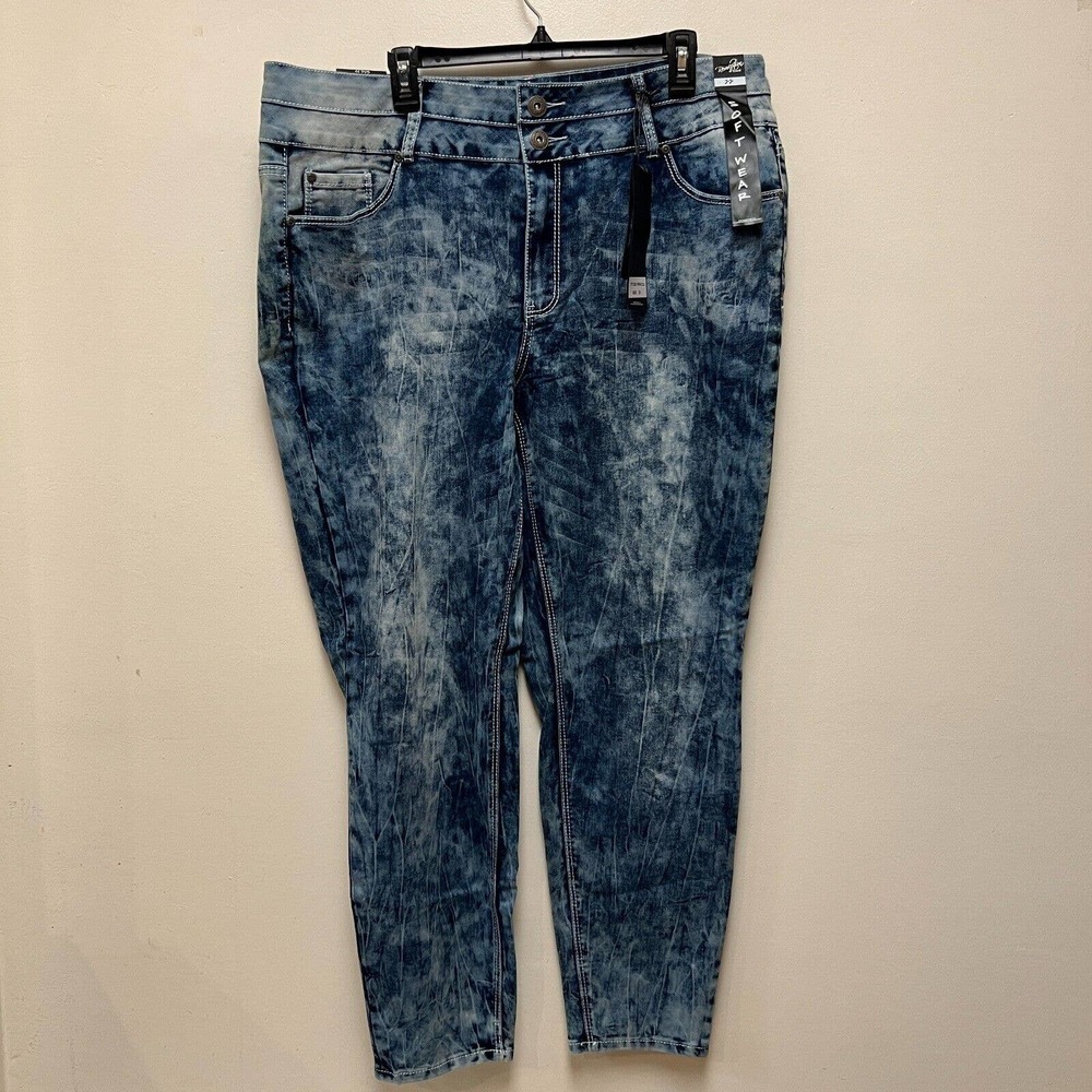 NWT Revolution By Revolt Women's Soft Wear High Rise Skinny Pants Plus Size 22